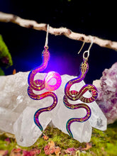 Load image into Gallery viewer, Rainbow Snake Earrings
