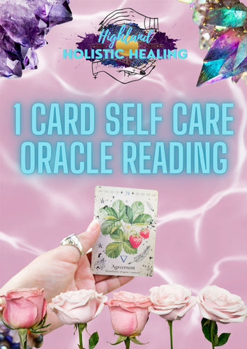1 Card Self Care Oracle Reading - Email (1 paragraph)